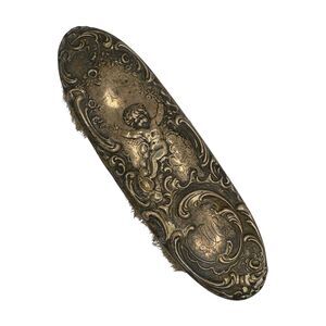 1900 ART NOUVEAU STERLING SILVER CHERUB Vanity Clothing Brush